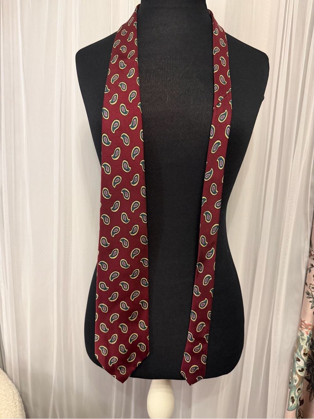 Vintage Polo Ralph Lauren 100% Silk Paisley Necktie Made in USA 3.75” Wide